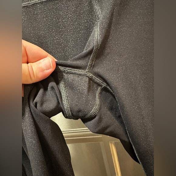 Lululemon Train Times 7/8 Pan: Luminosity Foil Print Black Silver / Black - Picture 7 of 11